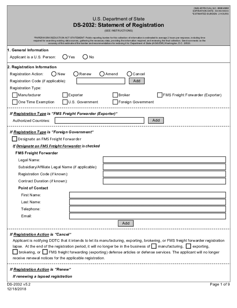  Paperwork Reduction Act Supporting Statement Department of 2018