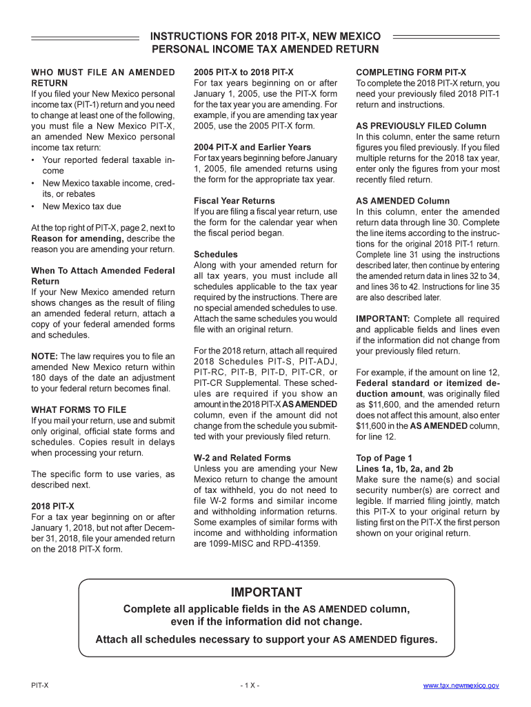 Correcting a Return  NM Taxation and Revenue Department  Form