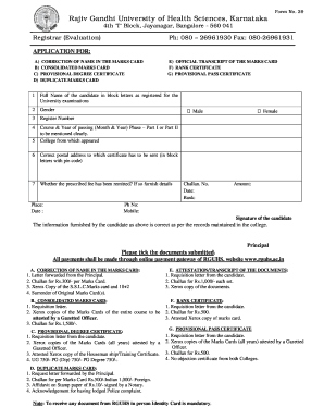 Rguhs Form 39