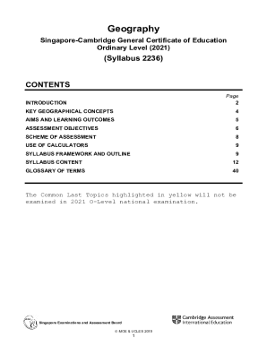 Zimsec O Level Geography Notes PDF  Form