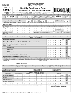 Bir 0619 E Form Download