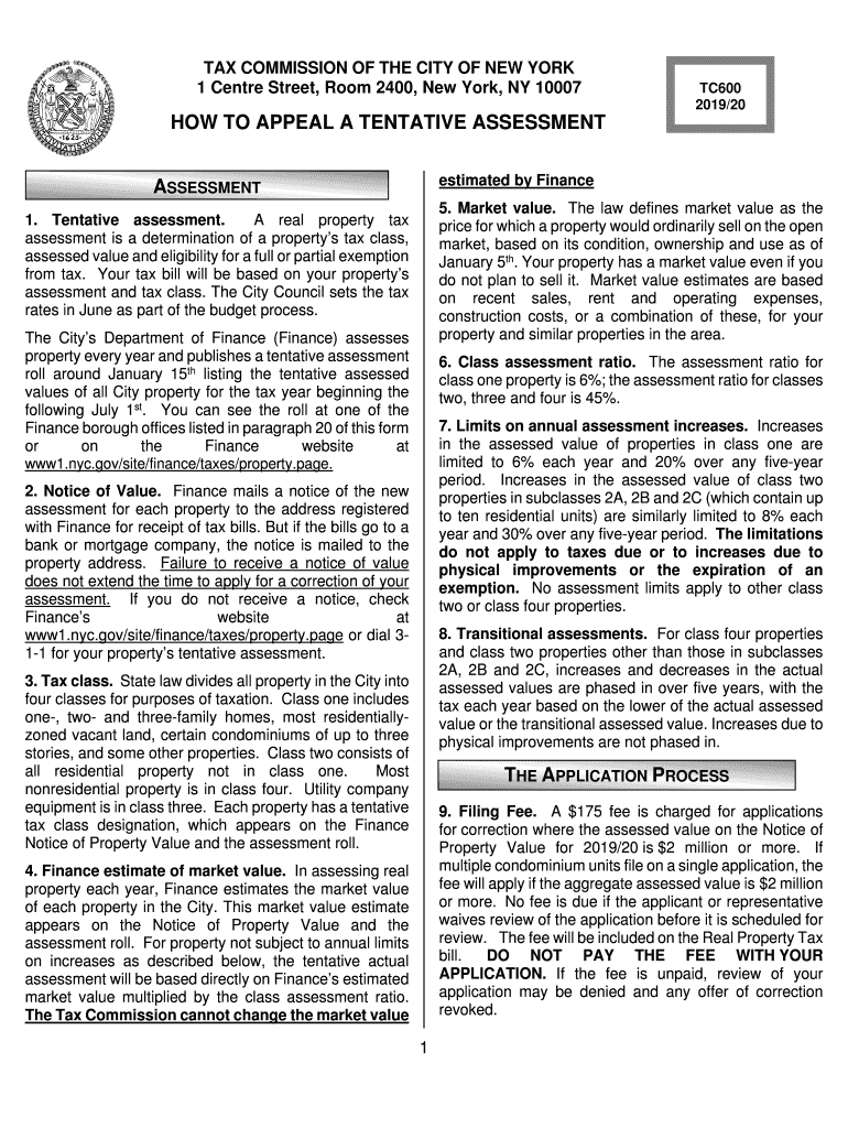  Tc600 Form 2019