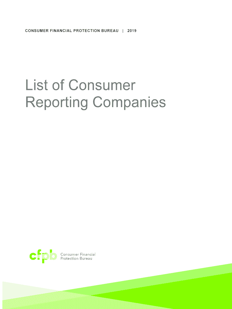 Consumer Reporting  Form