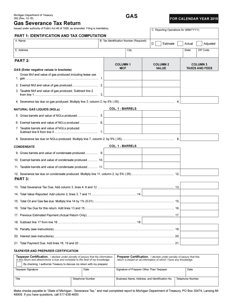  Mi Usdt 382 Gas Severance Tax Print 2018