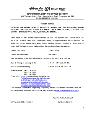 Union Bank Noc Format