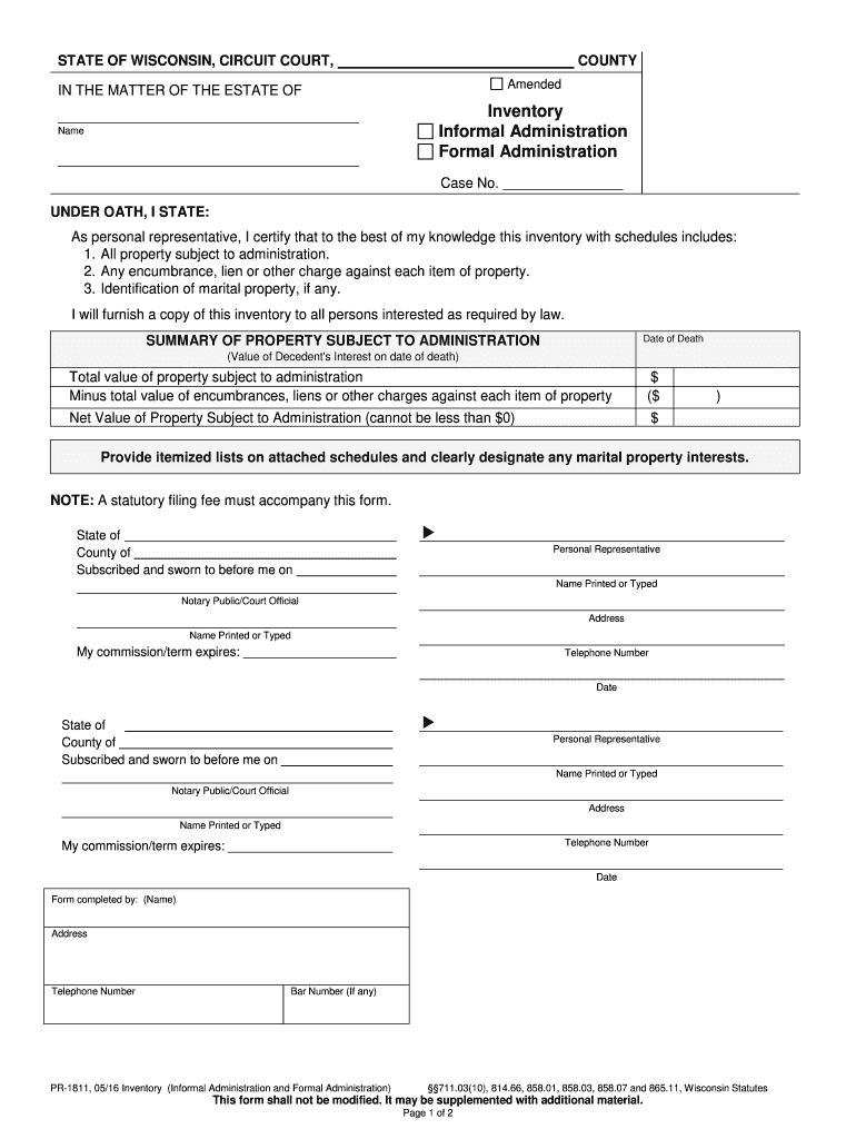  Form Pr 1811 2016-2024