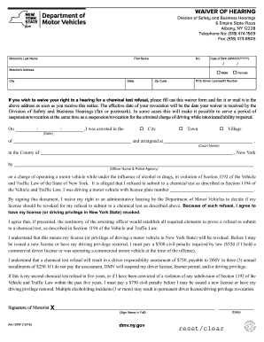  New York Waiver Dmv Form 2018