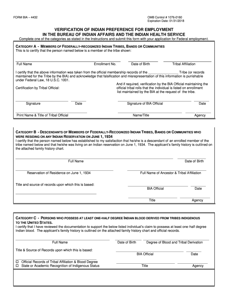  Bia Form 4432 2018-2024