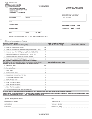  Public Utility Report by Local Taxing Authorities RCT 900 Print Only Version FormsPublications 2019-2024