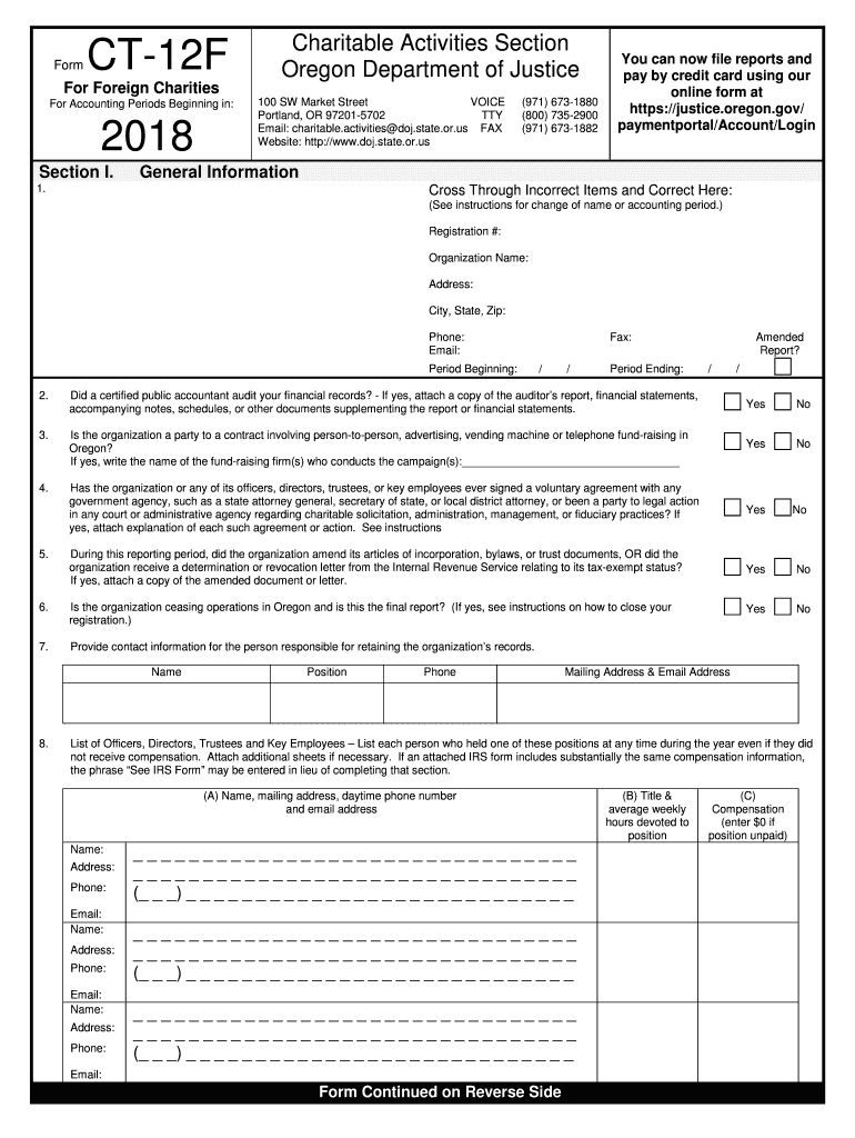  Oregon Ct 12f Form 2018-2024