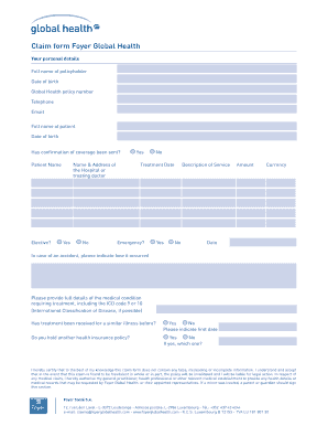 Foyer Global Health Reviews  Form