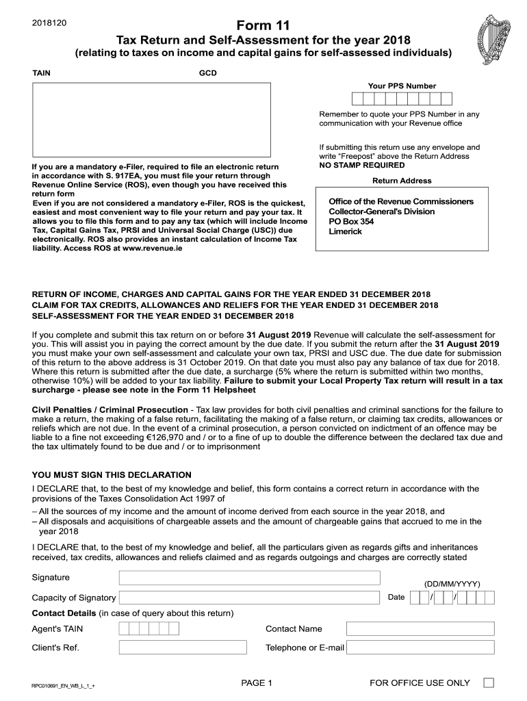  Form 11 PDF 2018