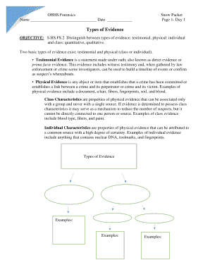 Ohhs Forensics Snow Packet  Form