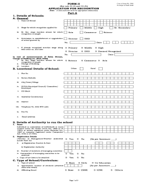 Namuna 2 Form for Schools