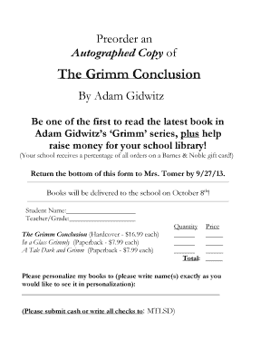 The Grimm Conclusion PDF  Form