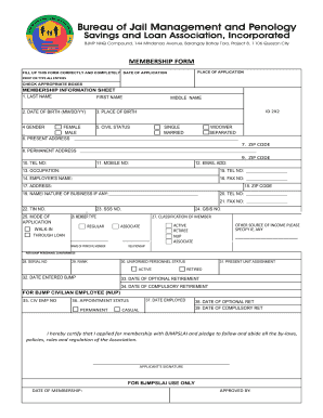 Bjmpmbai Loan Table  Form