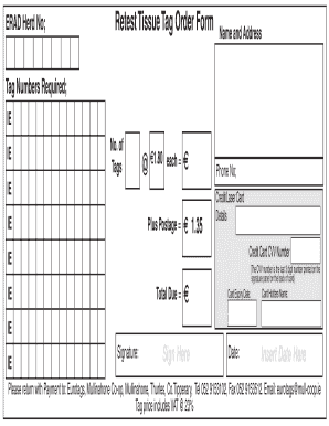 Eurotags  Form