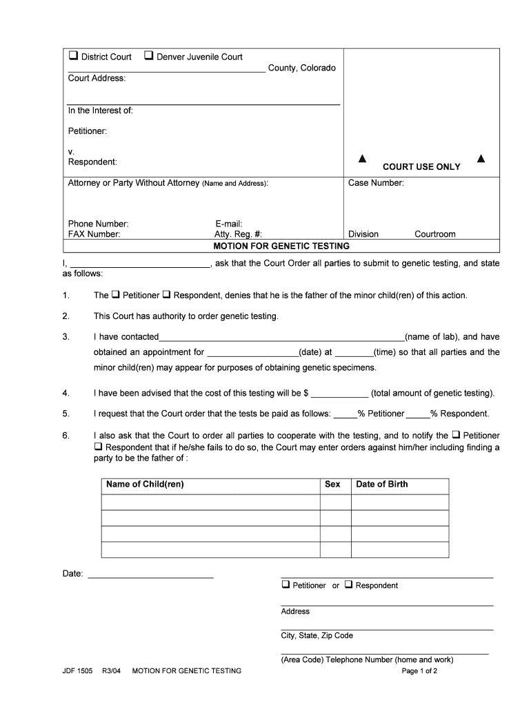 Jdf 1505 PDF  Form