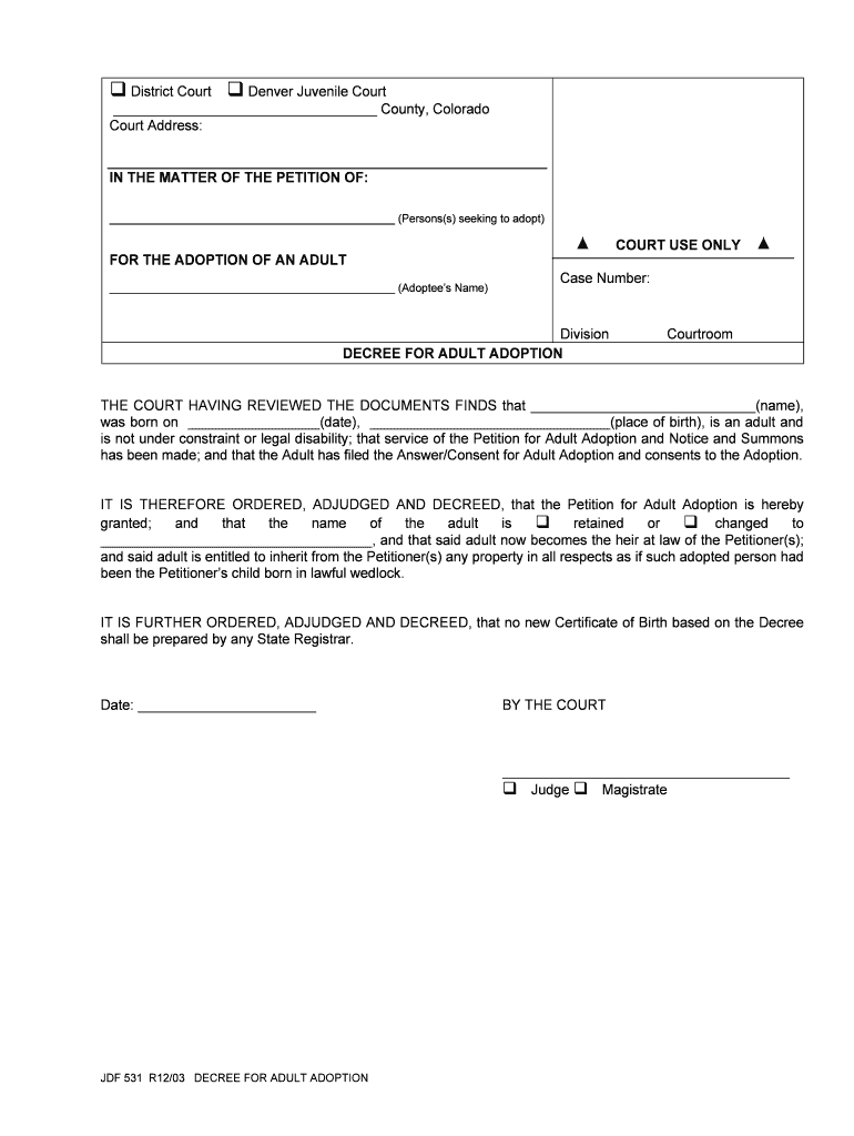 Jdf 531  Form