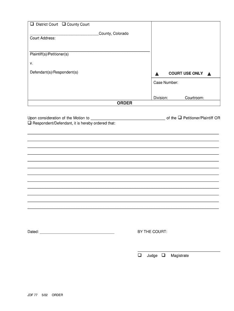 Court Jdf Form