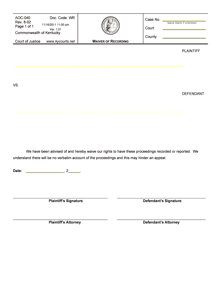 Aoc 040  Form