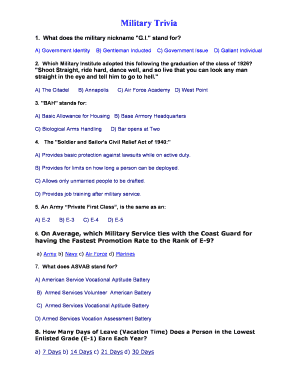 Jeopardy Questions and Answers PDF  Form