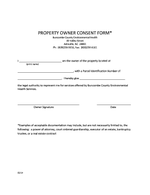 Property Consent Form