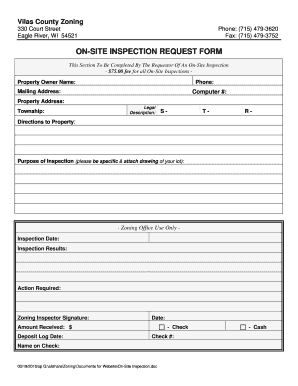 Inspection Request Form