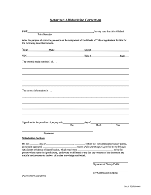 Affidavit Of Personal Relationship Sample