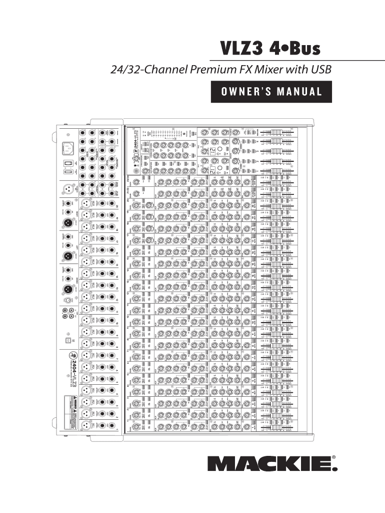 Mackie 3204 Vlz3 Manual  Form