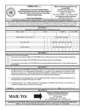 Ospra 104  Form