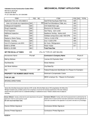 MECHANICAL PERMIT APPLICATION  Form