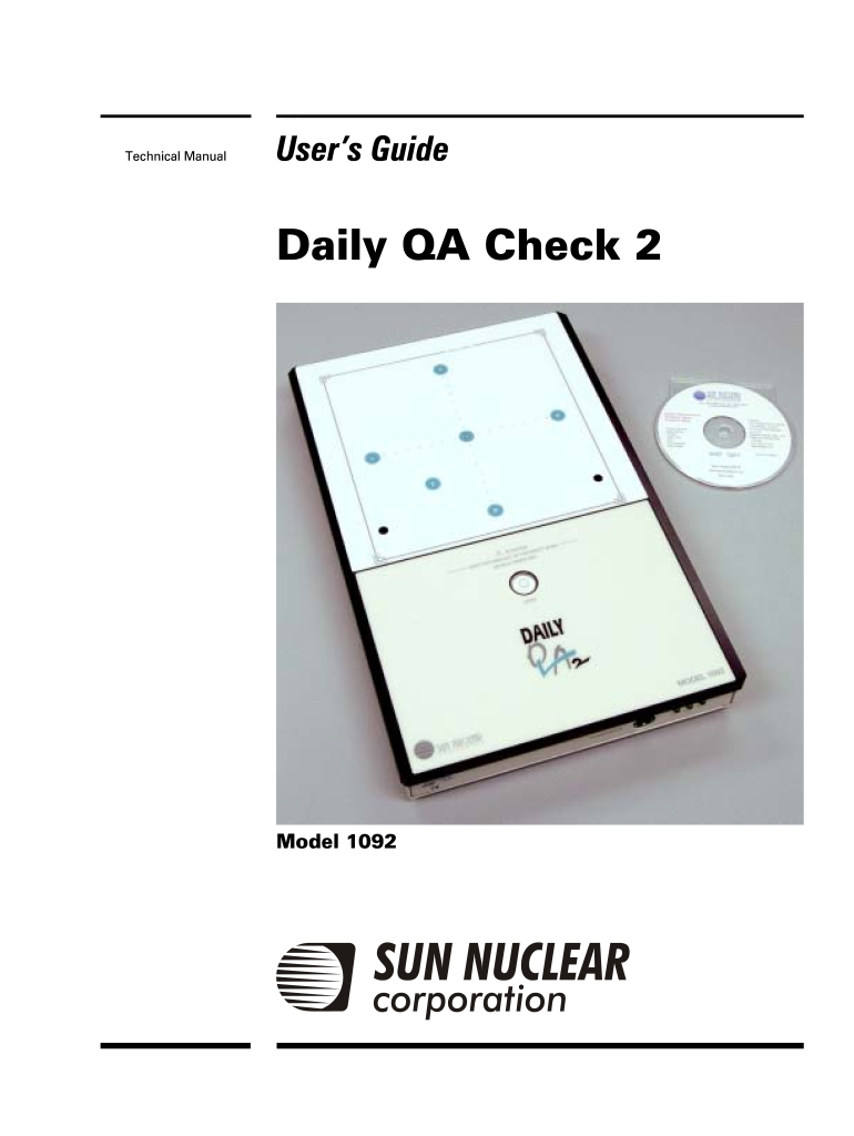 Daily QA Check 2 Sun Nuclear  Form