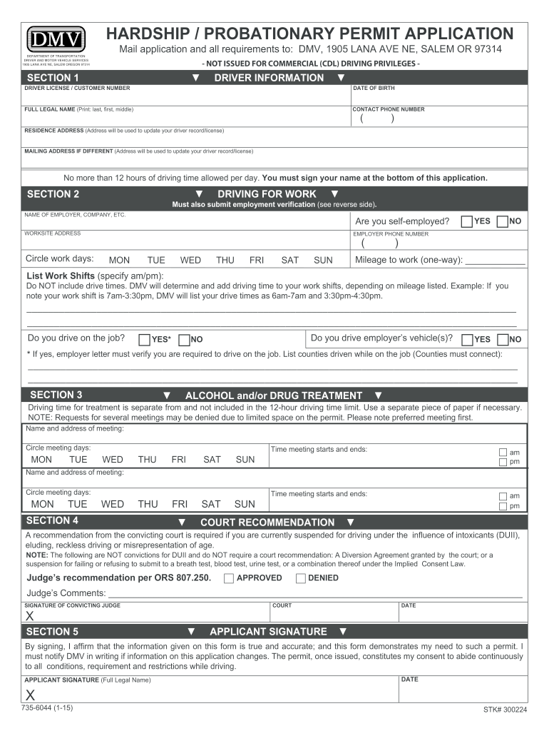  Probationary License Montana 2015