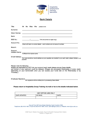 Bank Details Form Fill Out And Sign Printable Pdf Template Signnow