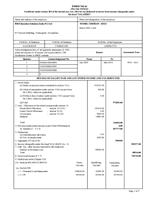 Form 16 See Rule 311a YADA Business Solution