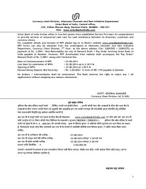 United Bank of India Alternate Change Form