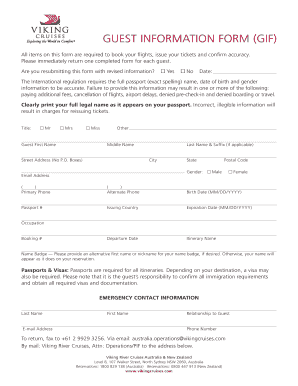Guest Information Form