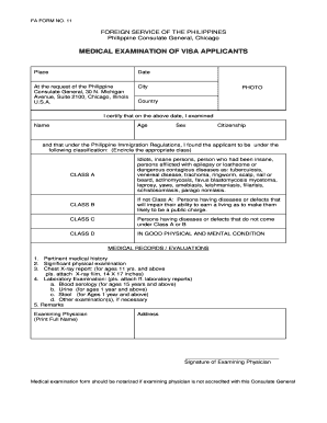 Medical Examination Form DOC