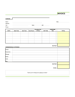 JUDGES INVOICE TEMPLATE GoHorseShow Com  Form