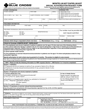 Alberta Blue Cross Form