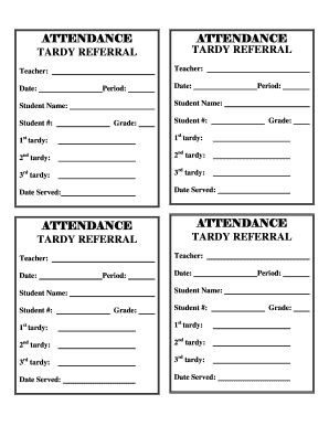 Attendance Referral  Form