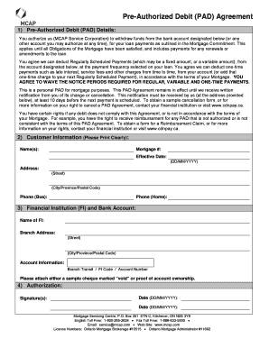 Mcap Pad Form