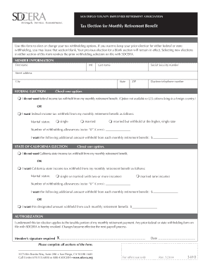 Sdcera Health Insurance Allowance Form