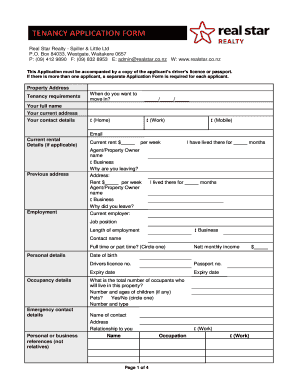 Realstar Application Form