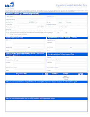 Ntec Application Form