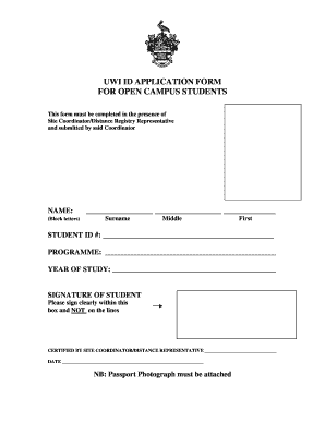 Uwi ID Form