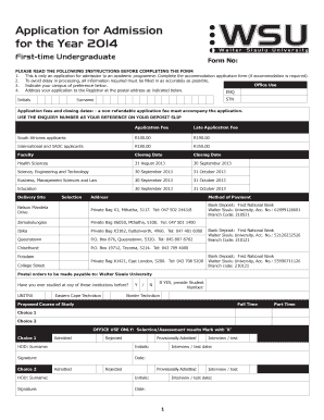 Wsu Status Check  Form