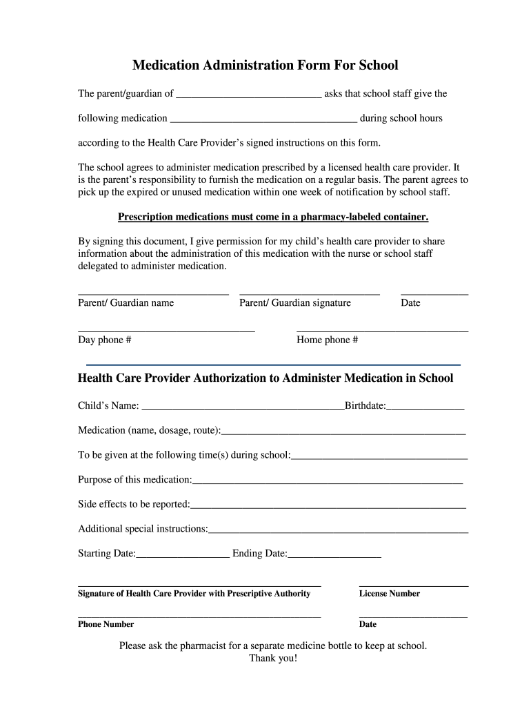Administration Form in School