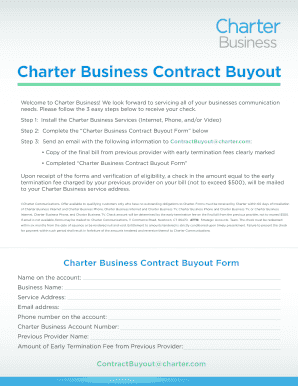 Chartercom Byyout Form Fill Online